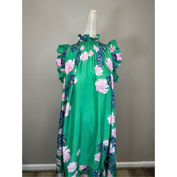 Cynthia Rowley Floral Silk Hi-Lo Dress Size XS $695 - Picture 4 of 10